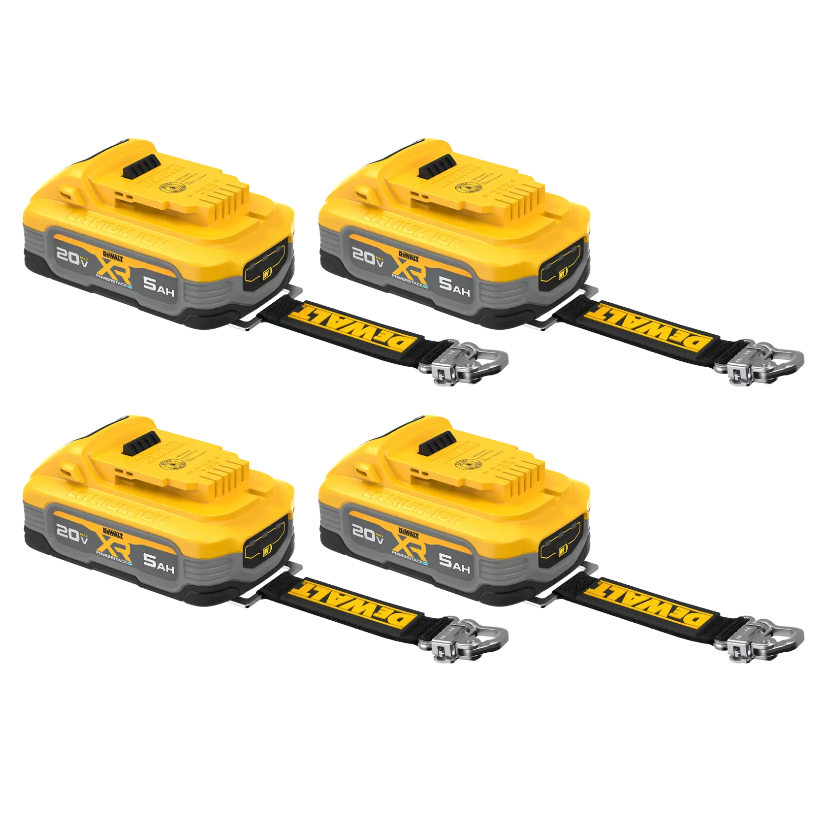  20V MAX* XR POWERSTACK(TM) 5 Ah Lanyard Ready Battery back view group