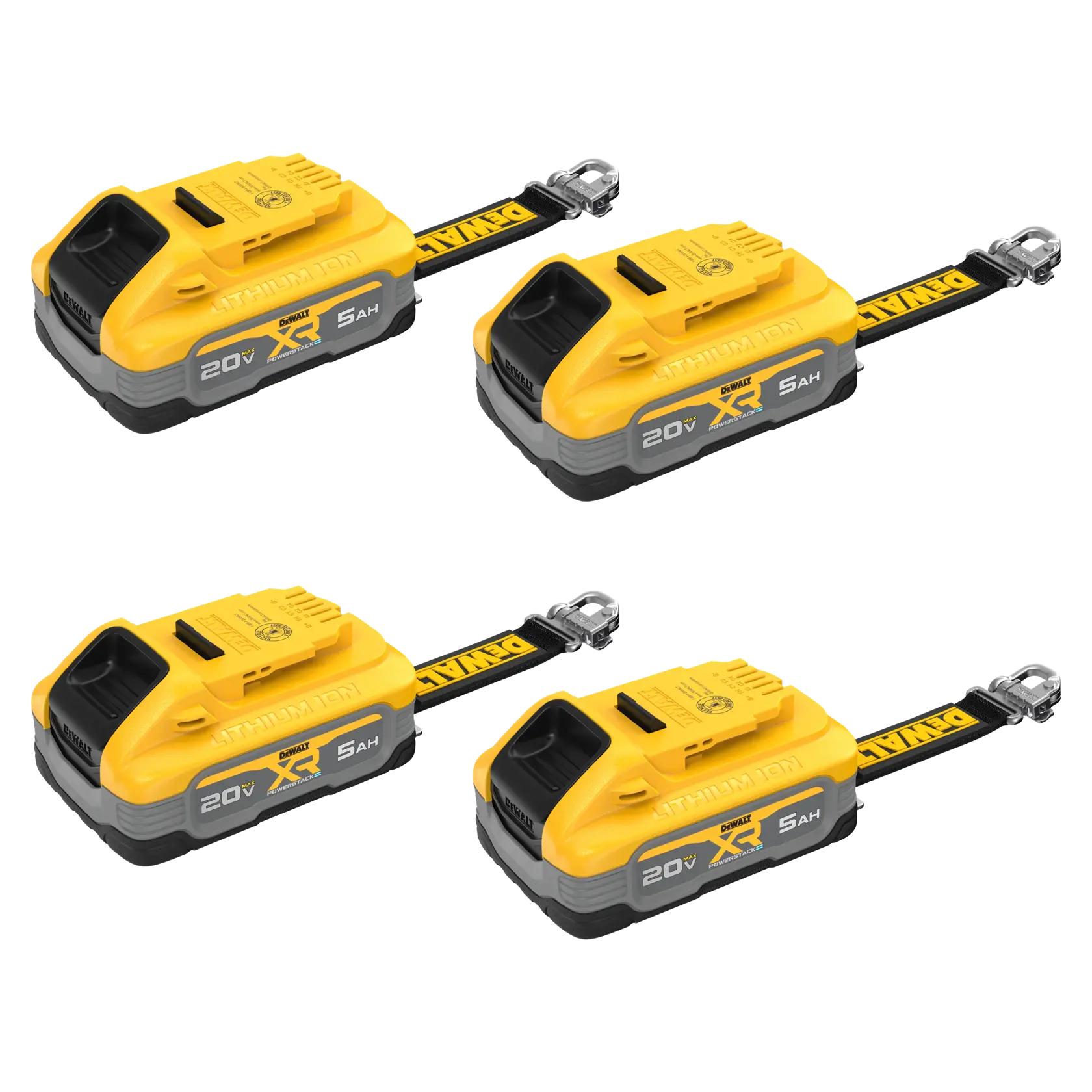 20V MAX* XR POWERSTACK(TM) 5 Ah Lanyard Ready Battery front view group