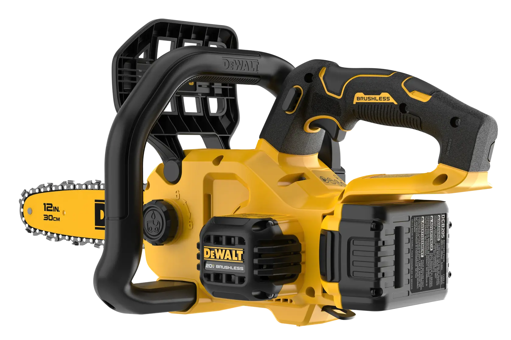 DEWALT® 20V MAX* 12-in. Compact Brushless Cordless Chainsaw Kit thumbnail 5