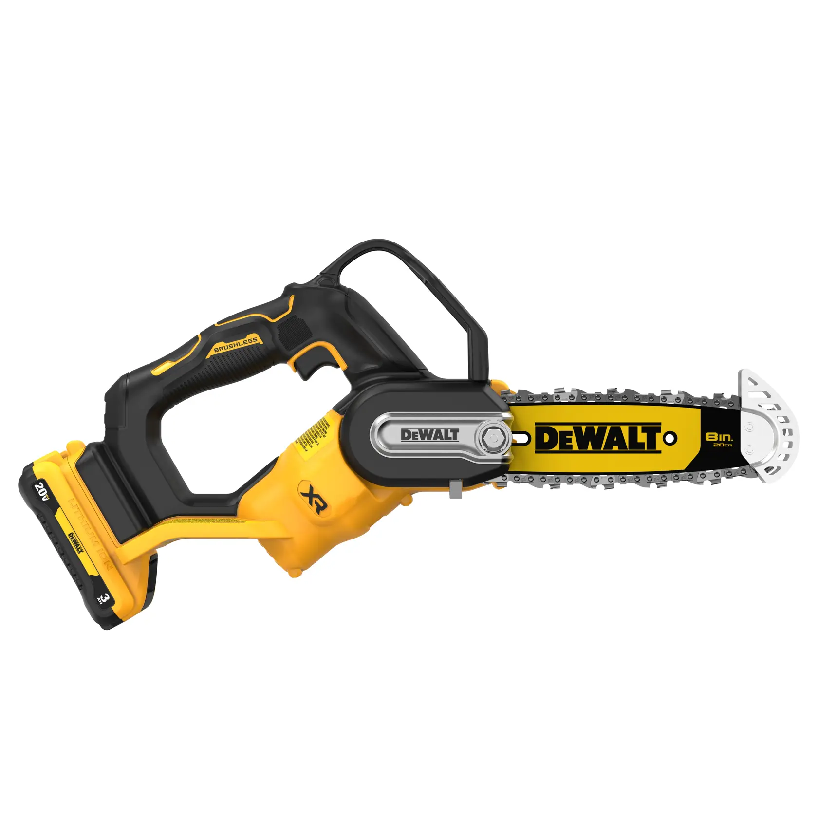 DEWALT® 20V MAX* XR 8-in. Brushless Cordless Pruning Chainsaw Kit thumbnail 4