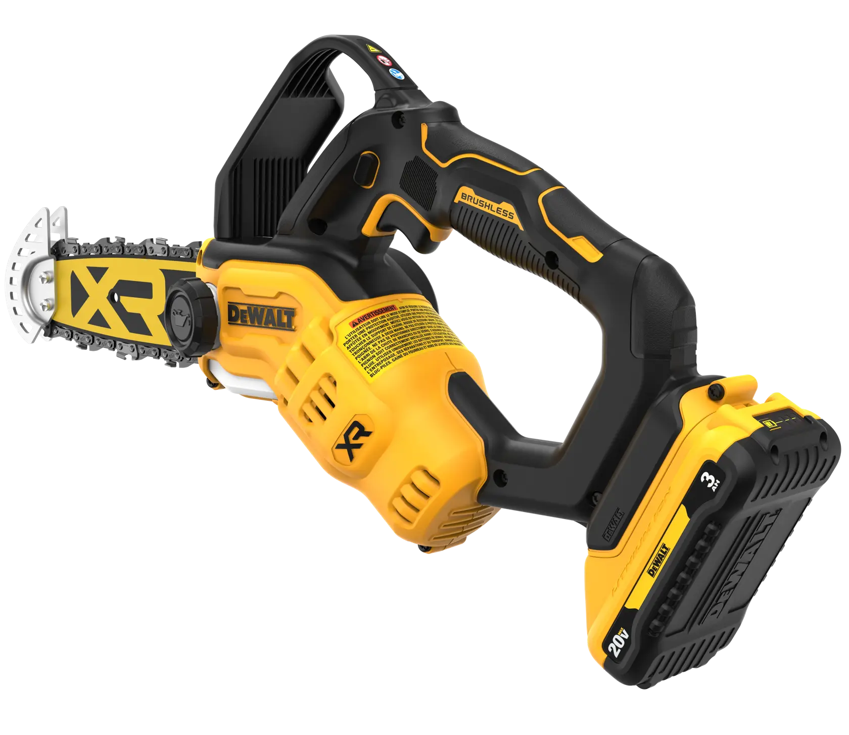 DEWALT® 20V MAX* XR 8-in. Brushless Cordless Pruning Chainsaw Kit thumbnail 5