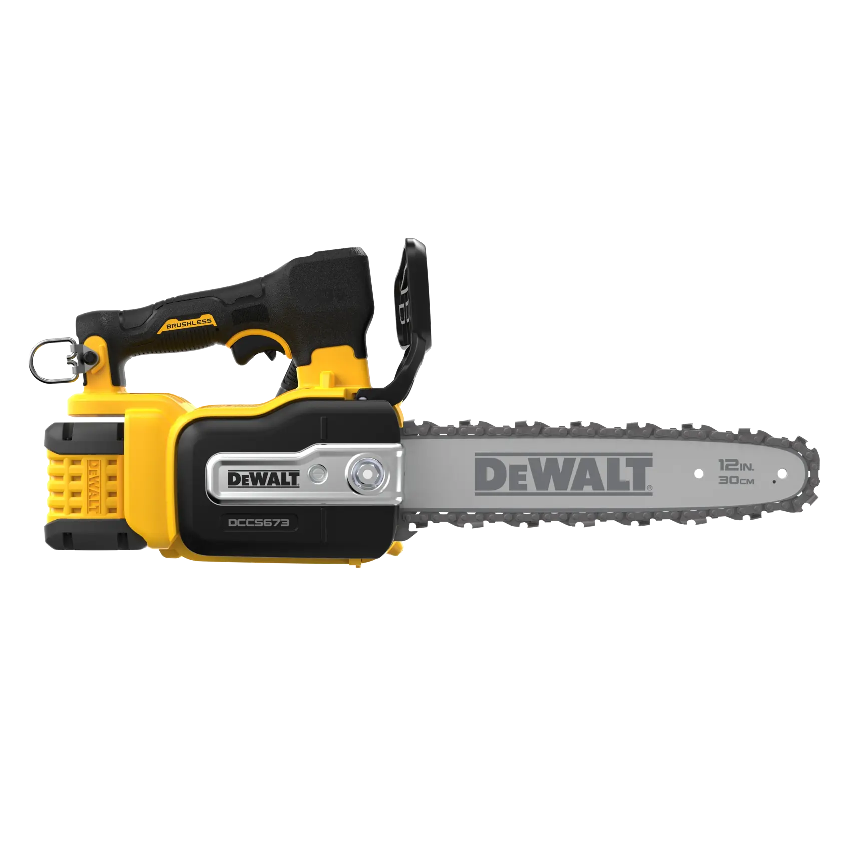 DEWALT® 60V MAX* 12-in. Brushless Cordless Compact Top Handle Chainsaw with Tool Connect™ Kit thumbnail 4