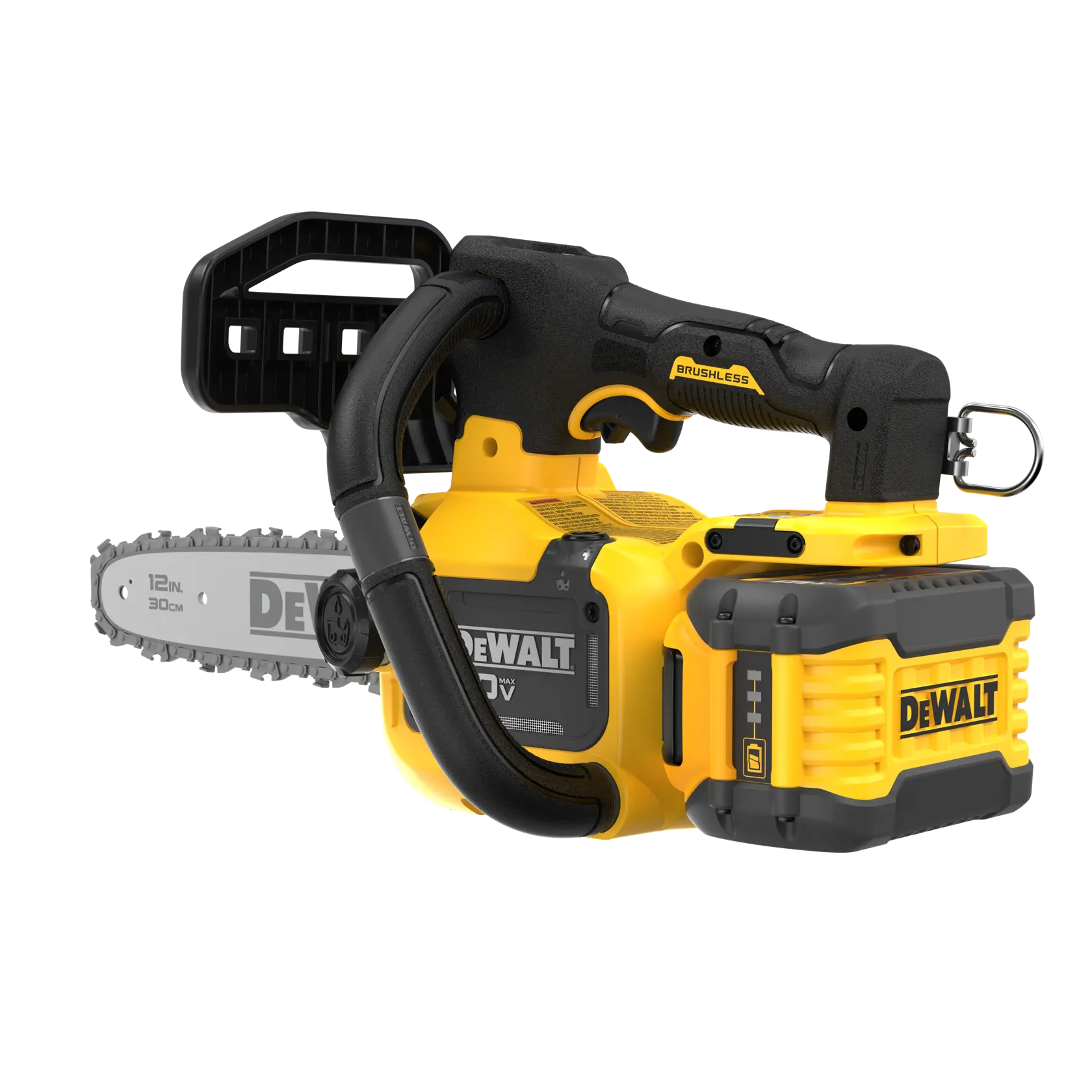 DEWALT® 60V MAX* 12-in. Brushless Cordless Compact Top Handle Chainsaw with Tool Connect™ Kit thumbnail 5
