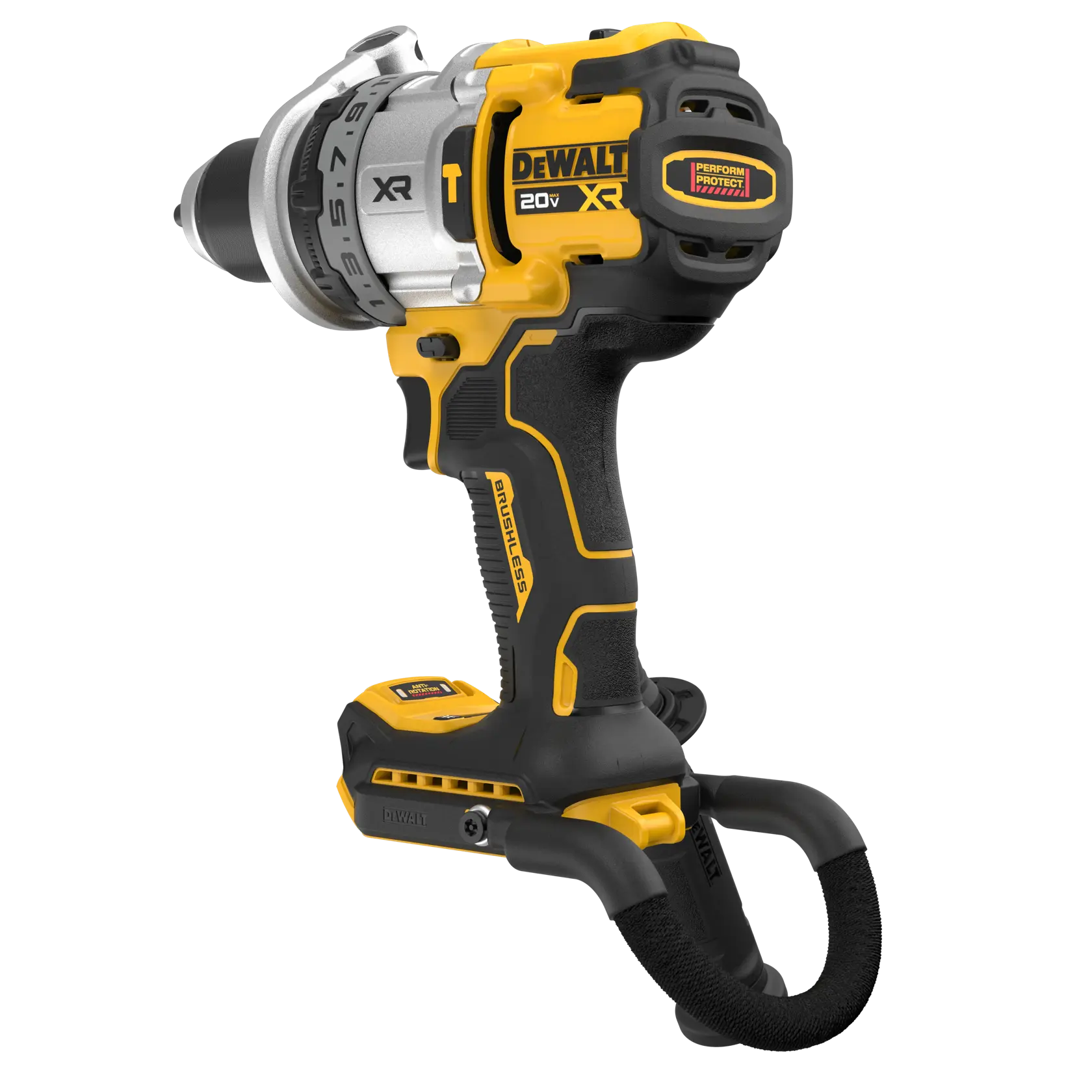 DEWALT® 20V MAX* XR® Brushless Cordless 1/2-in. 3-Speed Hammer Drill With LANYARD READY™ Attachment Point (Tool Only) thumbnail 5