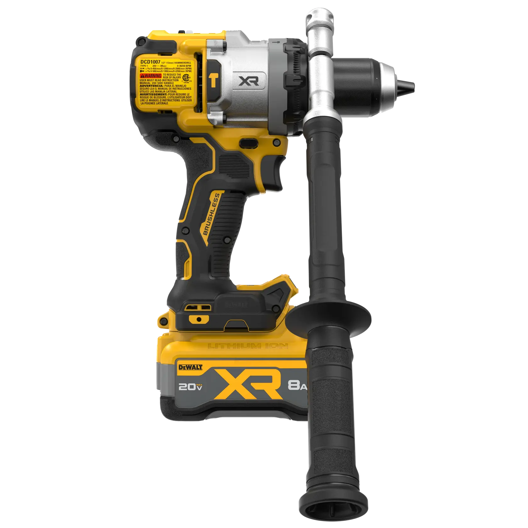 DEWALT® 20V MAX* XR® Brushless Cordless 1/2-in. 3-Speed Hammer Drill Kit thumbnail 4
