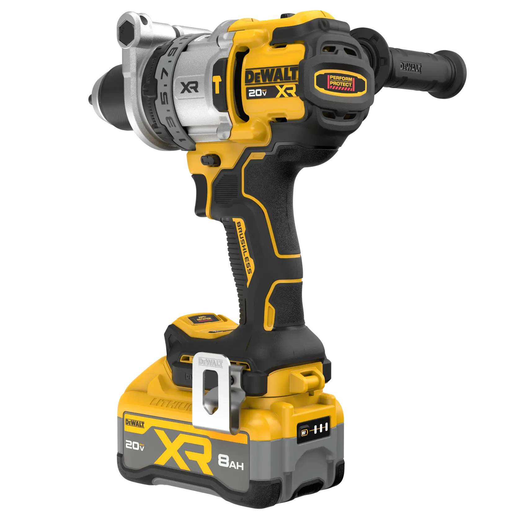 DEWALT® 20V MAX* XR® Brushless Cordless 1/2-in. 3-Speed Hammer Drill Kit thumbnail 5