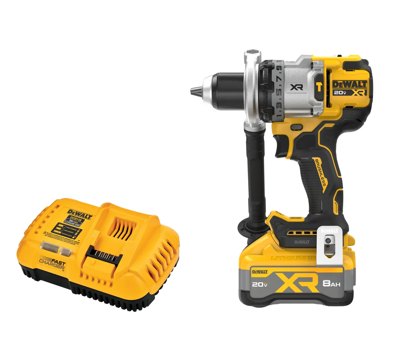 20V MAX XR Brushless 1/2-in 3-Speed Hammer Drill with (1) 8Ah Battery
