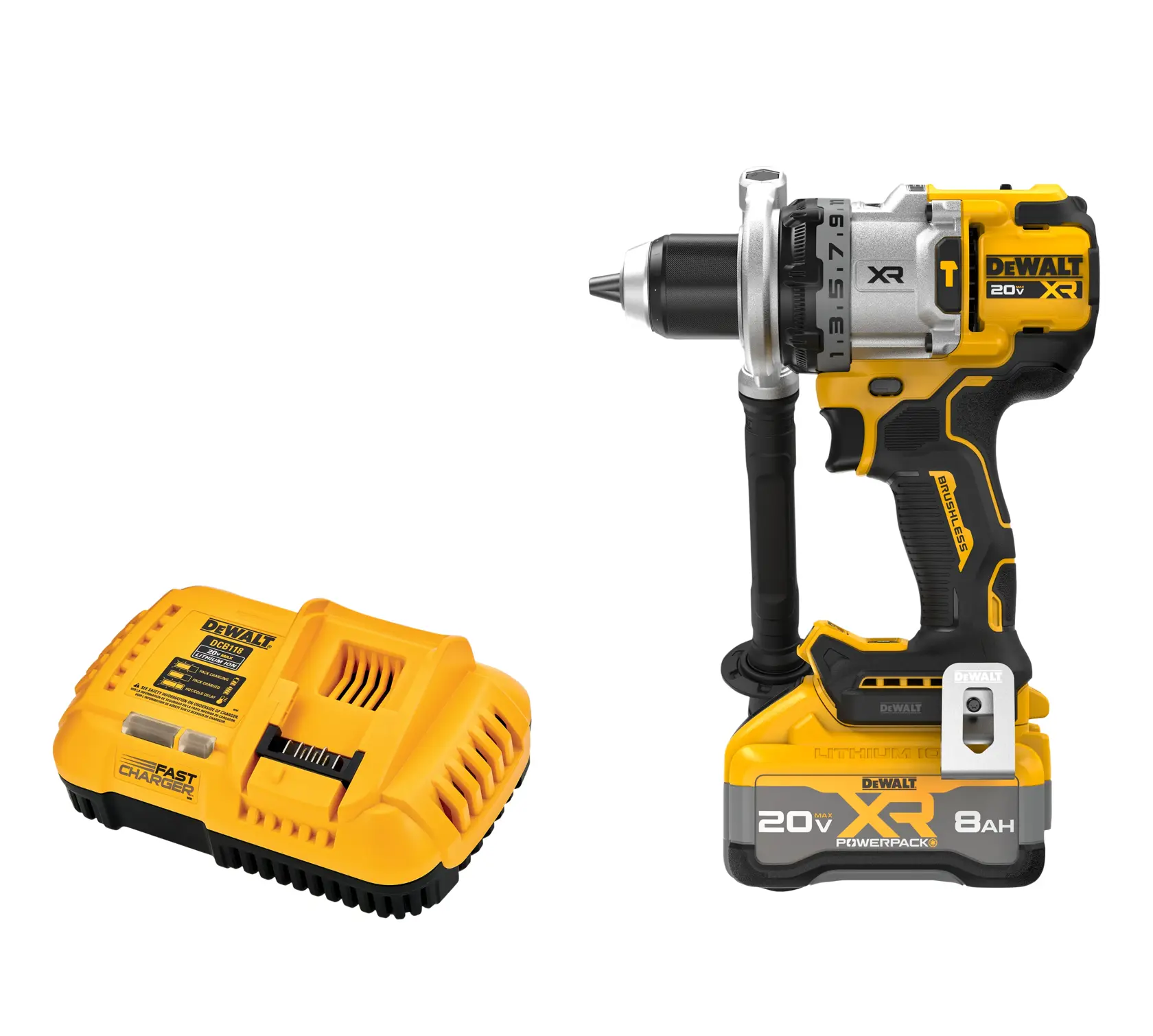 20V MAX* XR® Brushless Cordless 1/2 in. Hammer Drill Kit with XR POWERPACK™ Battery