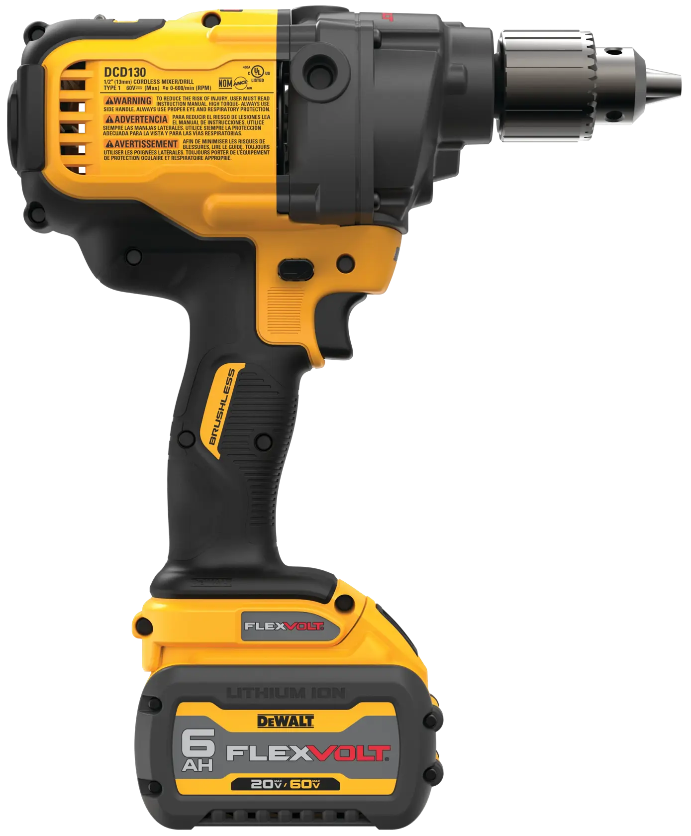 DEWALT® 60V MAX* Mixer/Drill with E-CLUTCH® System Kit thumbnail 4