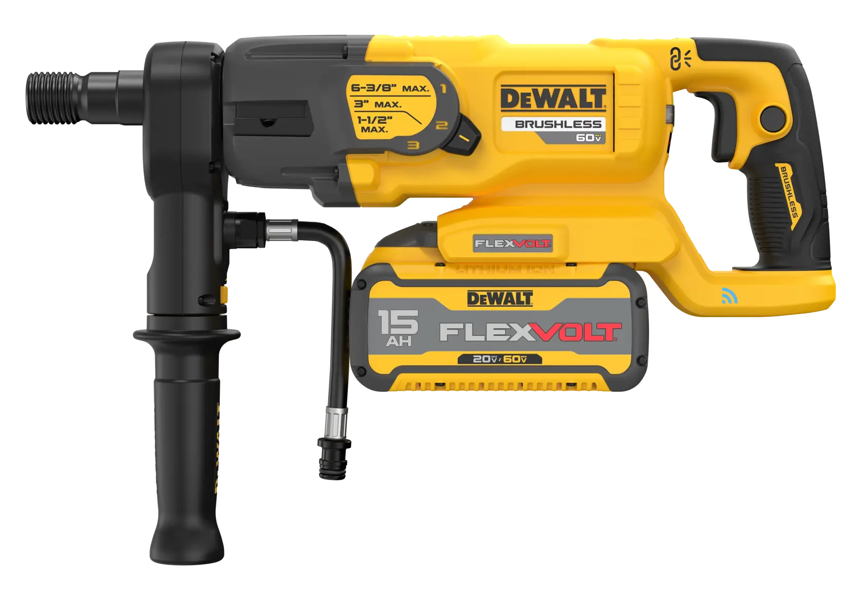 60V MAX 3-SPEED CORE DRILL KIT on white background