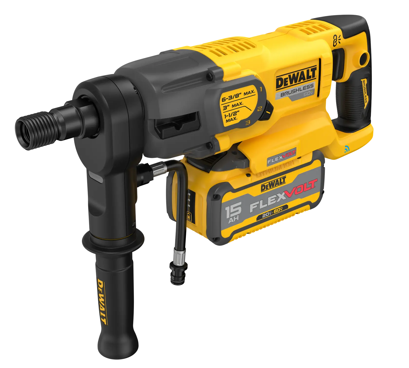 60V MAX 3-SPEED CORE DRILL KIT on white background