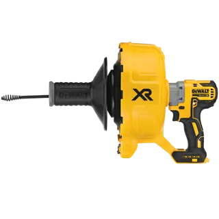 Profile of XR Brushless cordless drain snake.