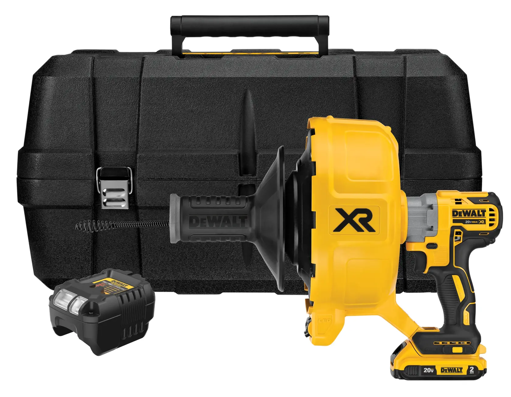 XR Brushless cordless drain snake kit.