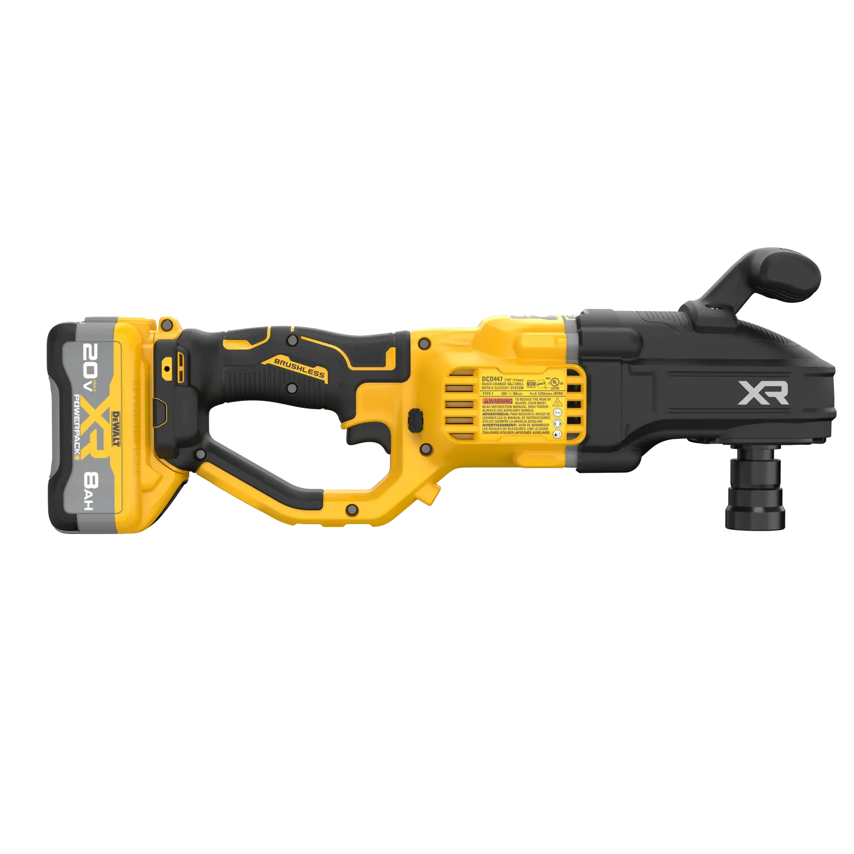 DEWALT® 20V MAX* XR® Brushless Cordless 7/16-in. Quick Change Compact Stud & Joist Drill Kit thumbnail 4
