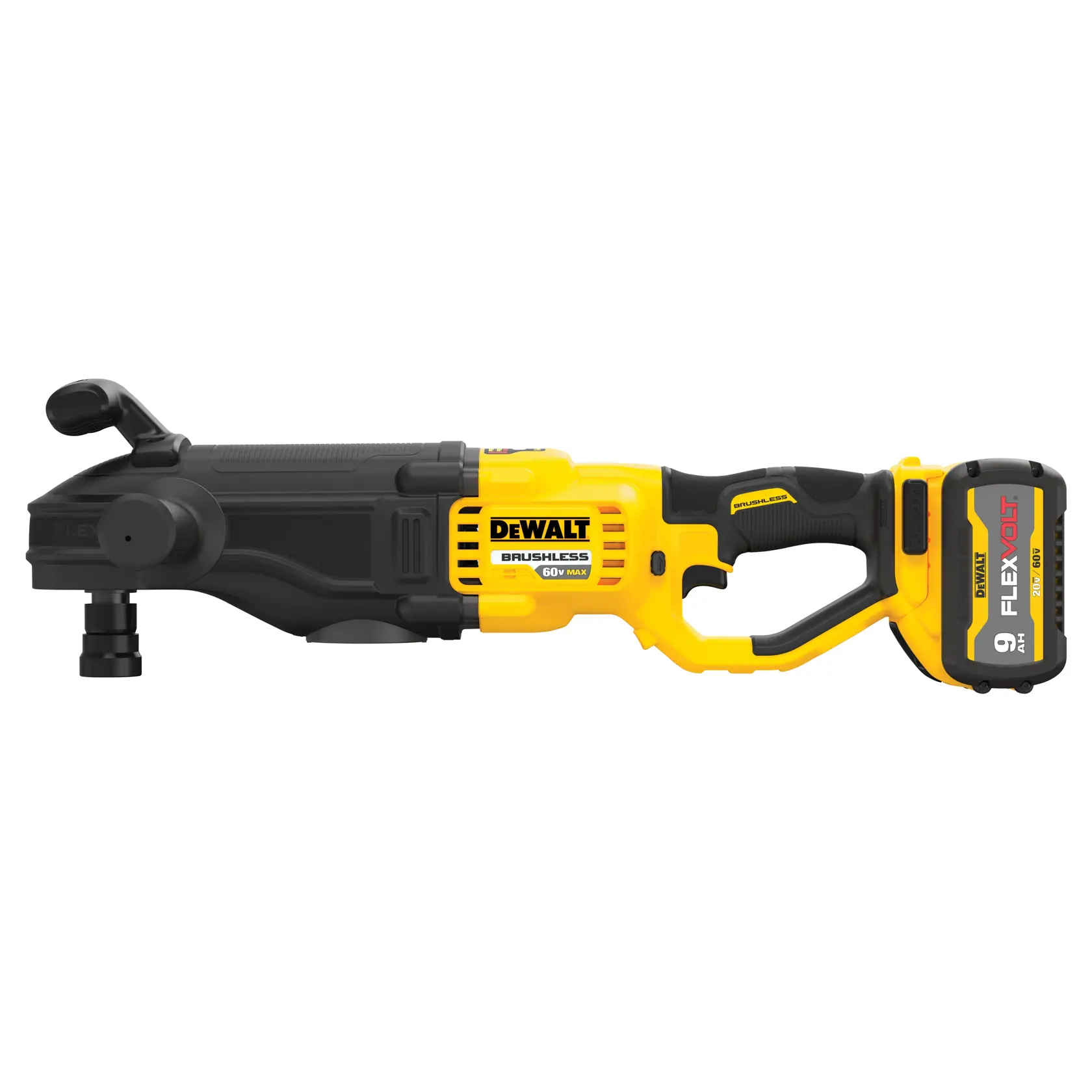 DEWALT® FLEXVOLT 60V MAX* Brushless Cordless 7/16-in. (11mm) Quick-Change Stud and Joist Drill with E-Clutch System, (2) 9.0 Ah Batteries and Charger thumbnail 2