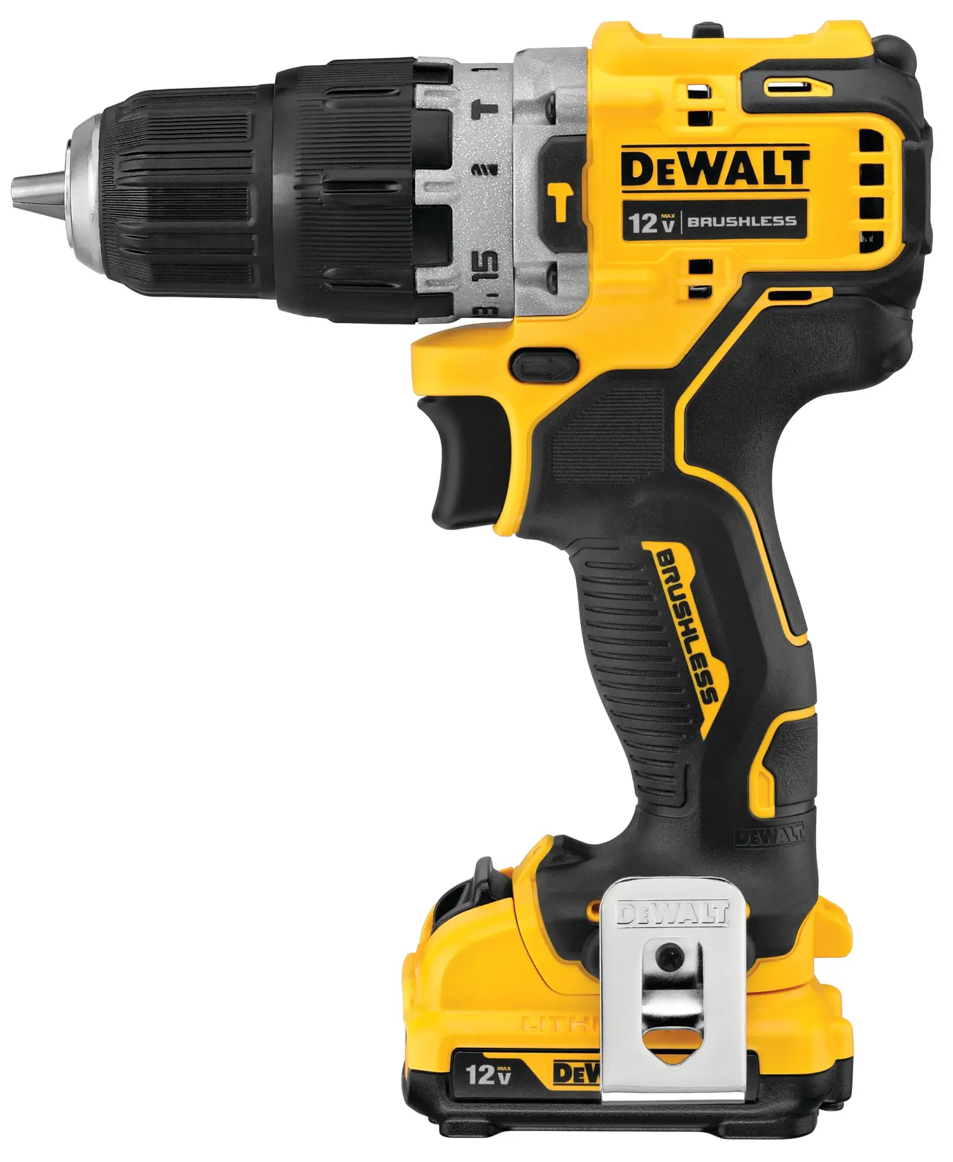 DEWALT® XTREME™ 12V MAX* Brushless Cordless 3/8-in. (9.5mm) Hammer Drill with (2) 2.0 Ah Batteries and Charger