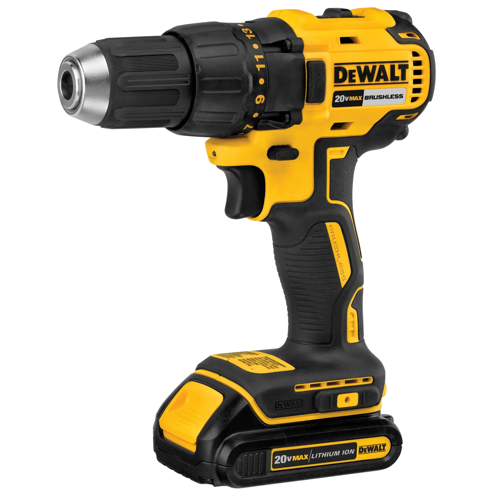 DEWALT 20V MAX* Brushless Cordless Compact Drill/Driver Kit thumbnail 2