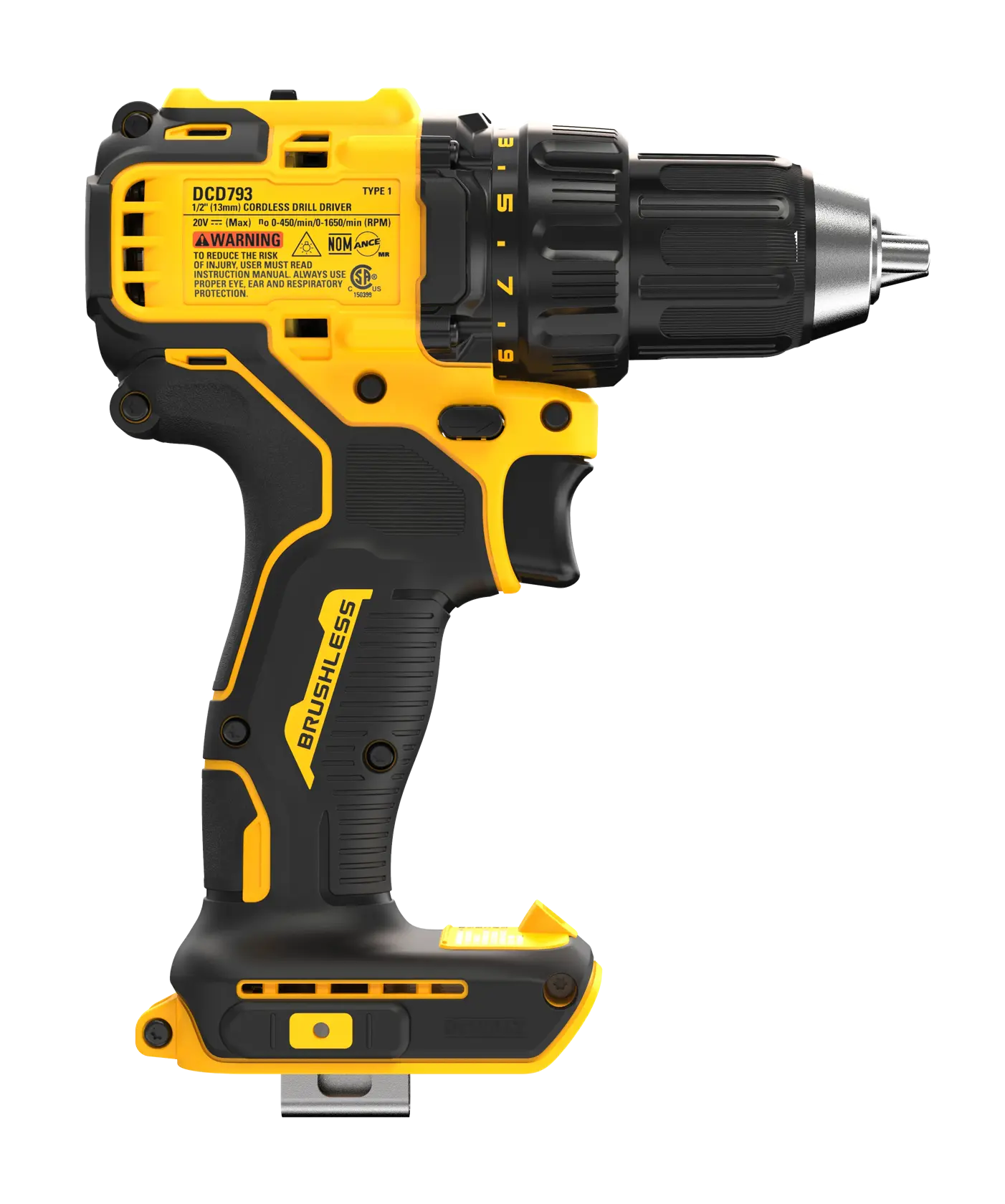 DEWALT® 20V MAX* Brushless Cordless 1/2-in. Drill/Driver (Tool Only) thumbnail 4