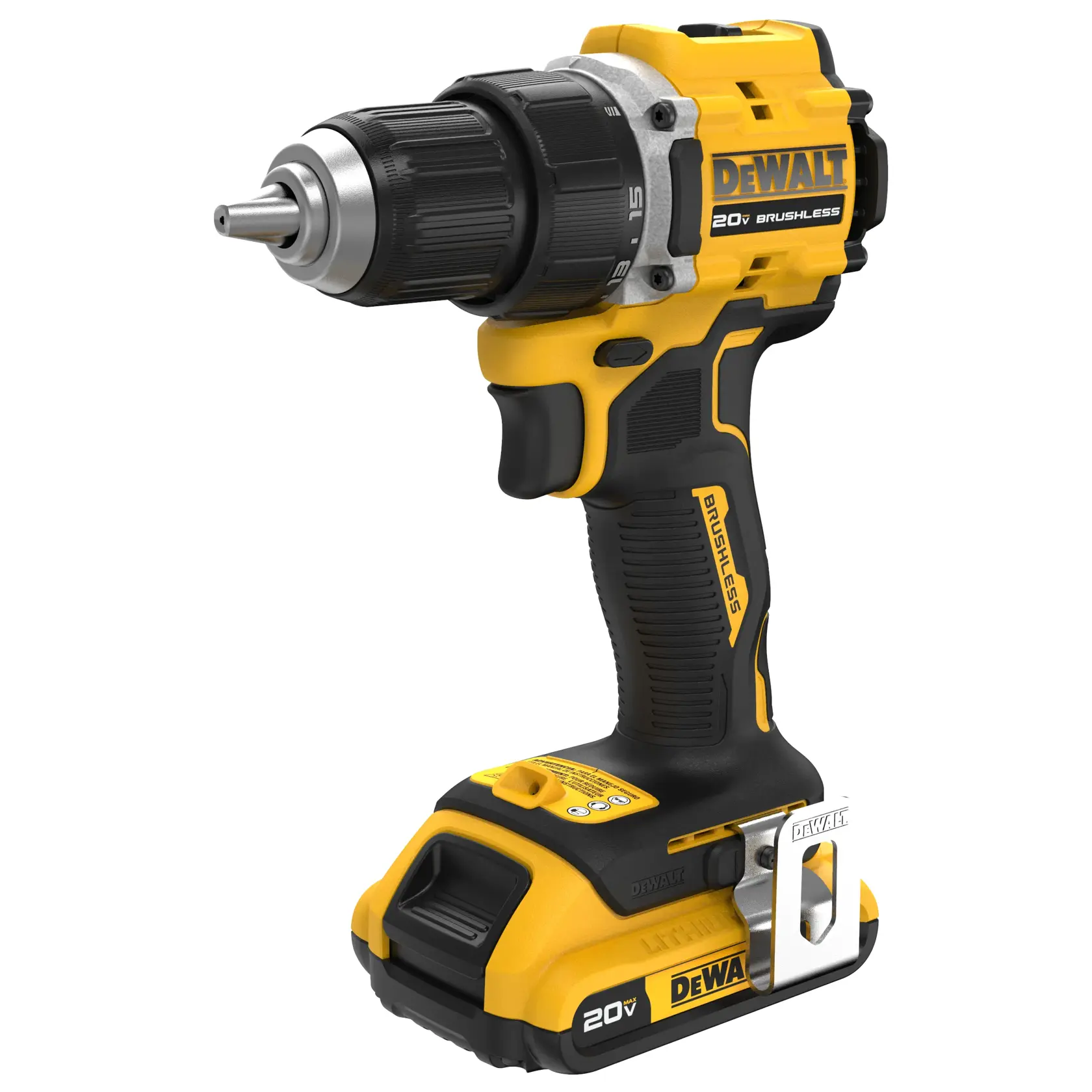 DEWALT® ATOMIC™ 20V MAX* Brushless Cordless 1/2-in. Drill/Driver Kit thumbnail 4