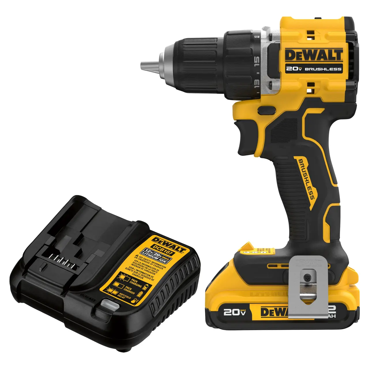 20V MAX ATOMIC Brushless Cordless 1/2-in Drill/Driver with (1) 2.0Ah Battery