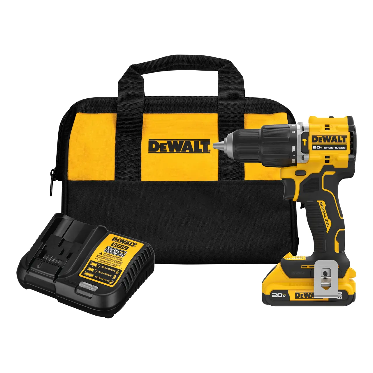ATOMIC COMPACT SERIES 20V MAX Brushless Cordless 1/2 in. Hammer Drill Kit
