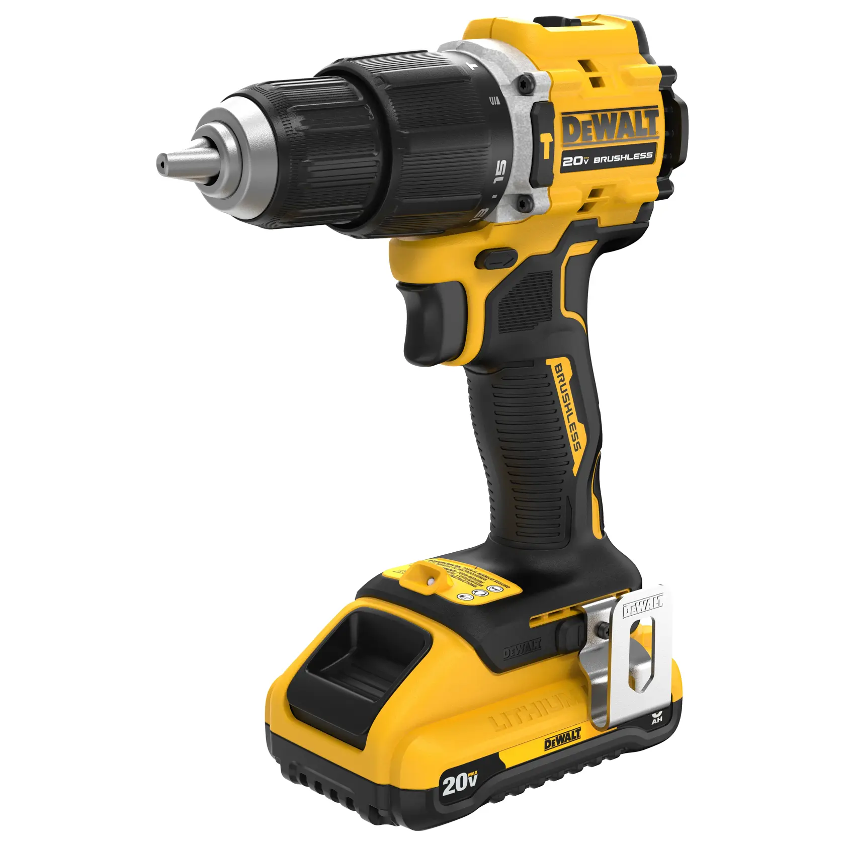 DEWALT® ATOMIC™ 20V MAX* Brushless Cordless 1/2-in. Hammer Drill Kit thumbnail 4