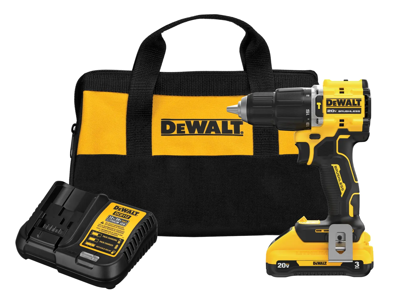 ATOMIC(™ )20V MAX 1/2 in. Hammer Drill Kit with 3.0 Ah Battery 