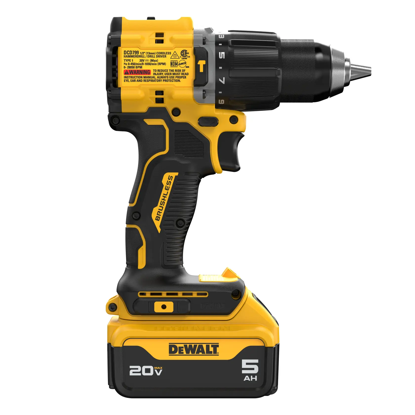 DEWALT® 20V MAX* ATOMIC™ 1/2-in. Hammer Drill Kit thumbnail 3
