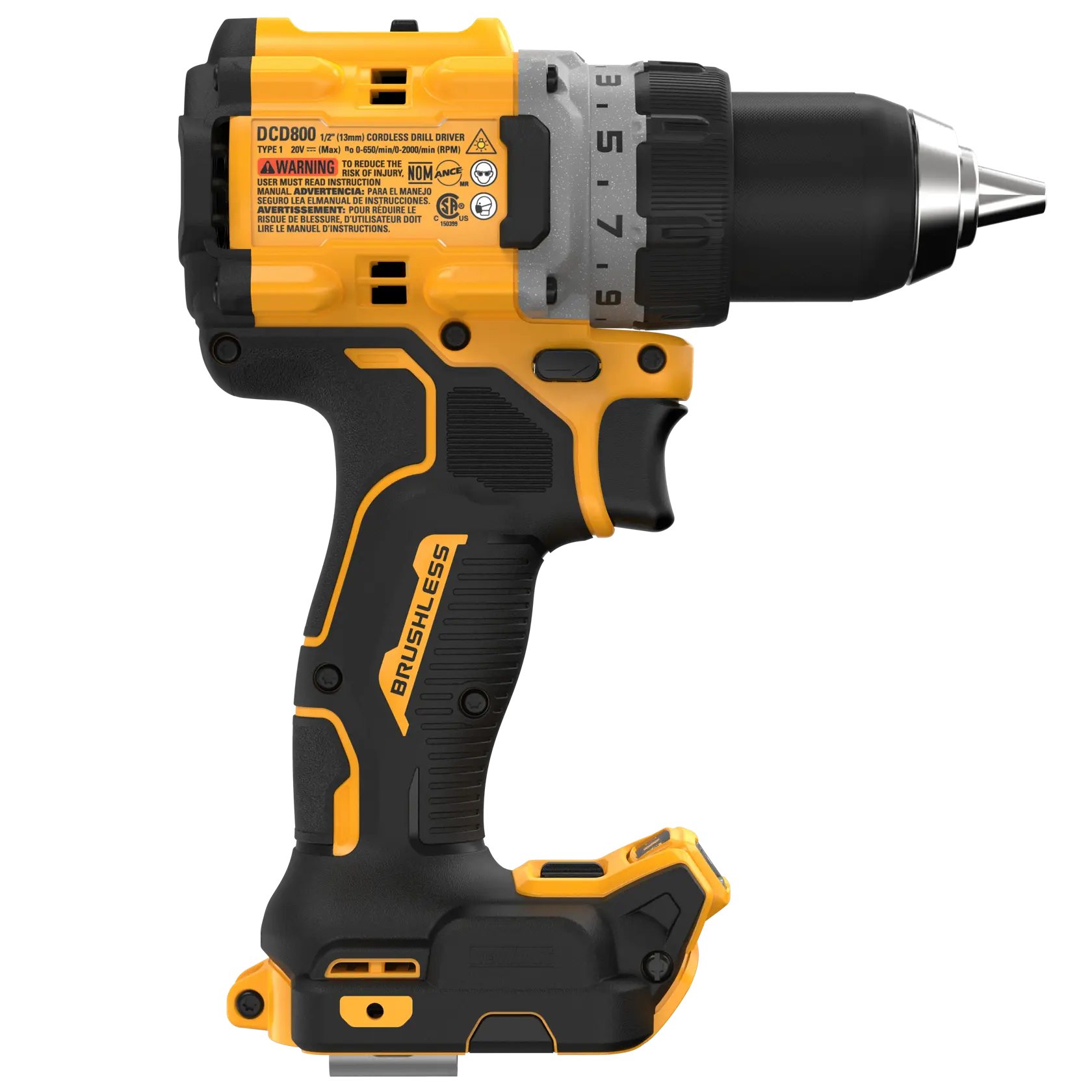 DEWALT® 20V MAX* XR® Brushless Cordless 1/2-in. Drill/Driver (Tool Only) thumbnail 4