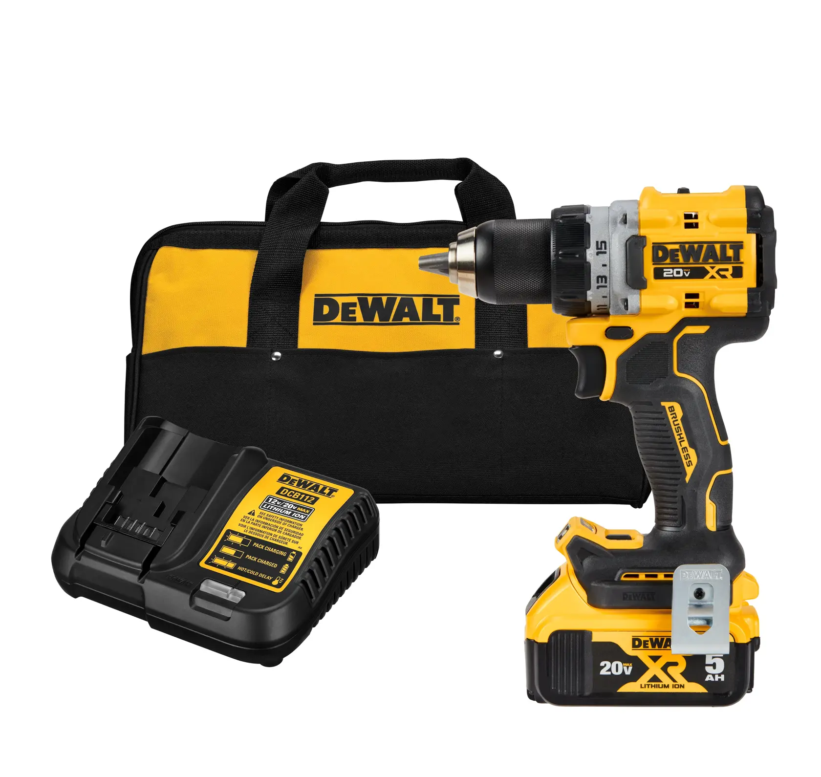 DEWALT® 20V MAX* XR® Brushless Cordless 1/2-in. Drill/Driver Kit