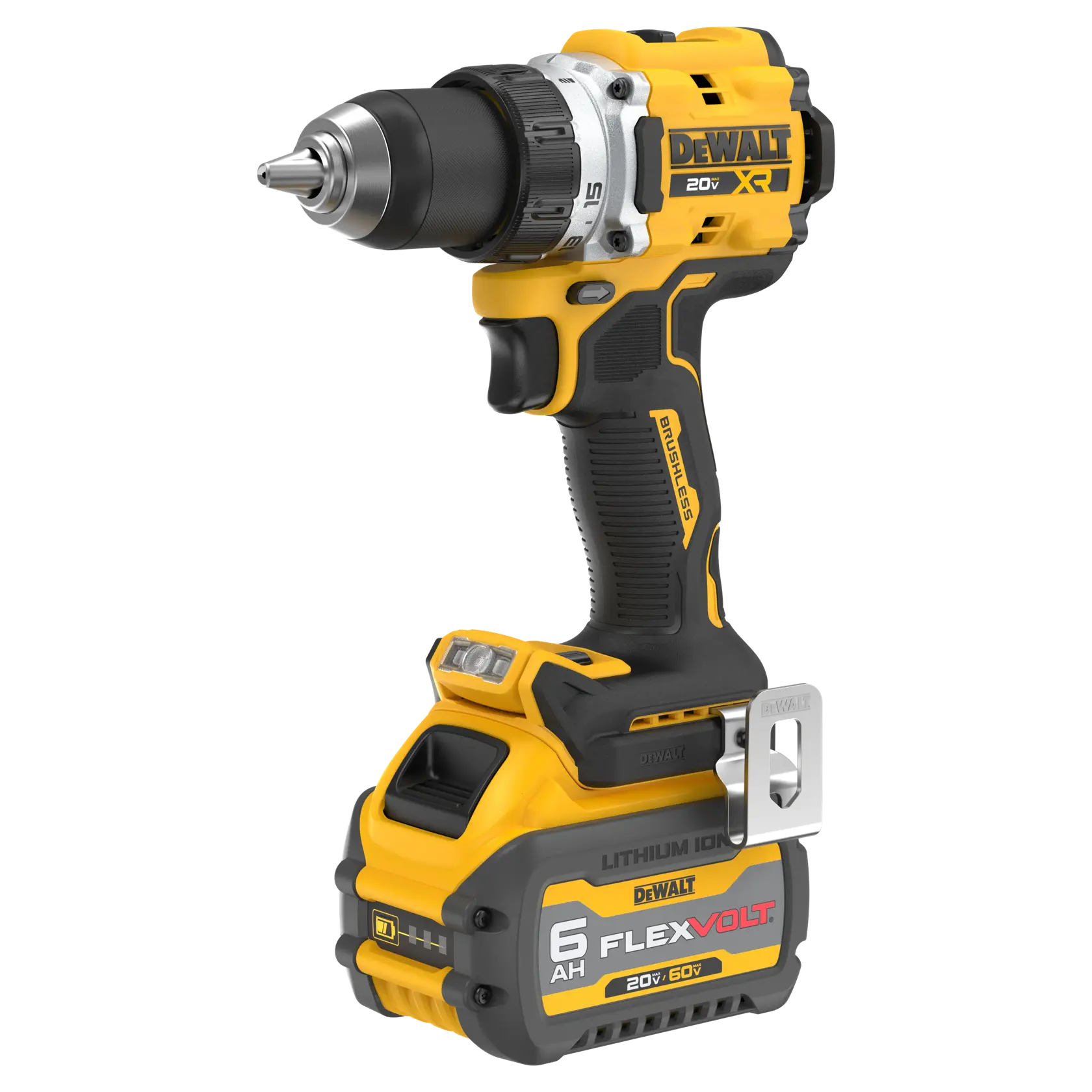 DEWALT® 20V MAX* XR® 1/2-in. Drill/Driver Kit With 6AH FLEXVOLT® Battery