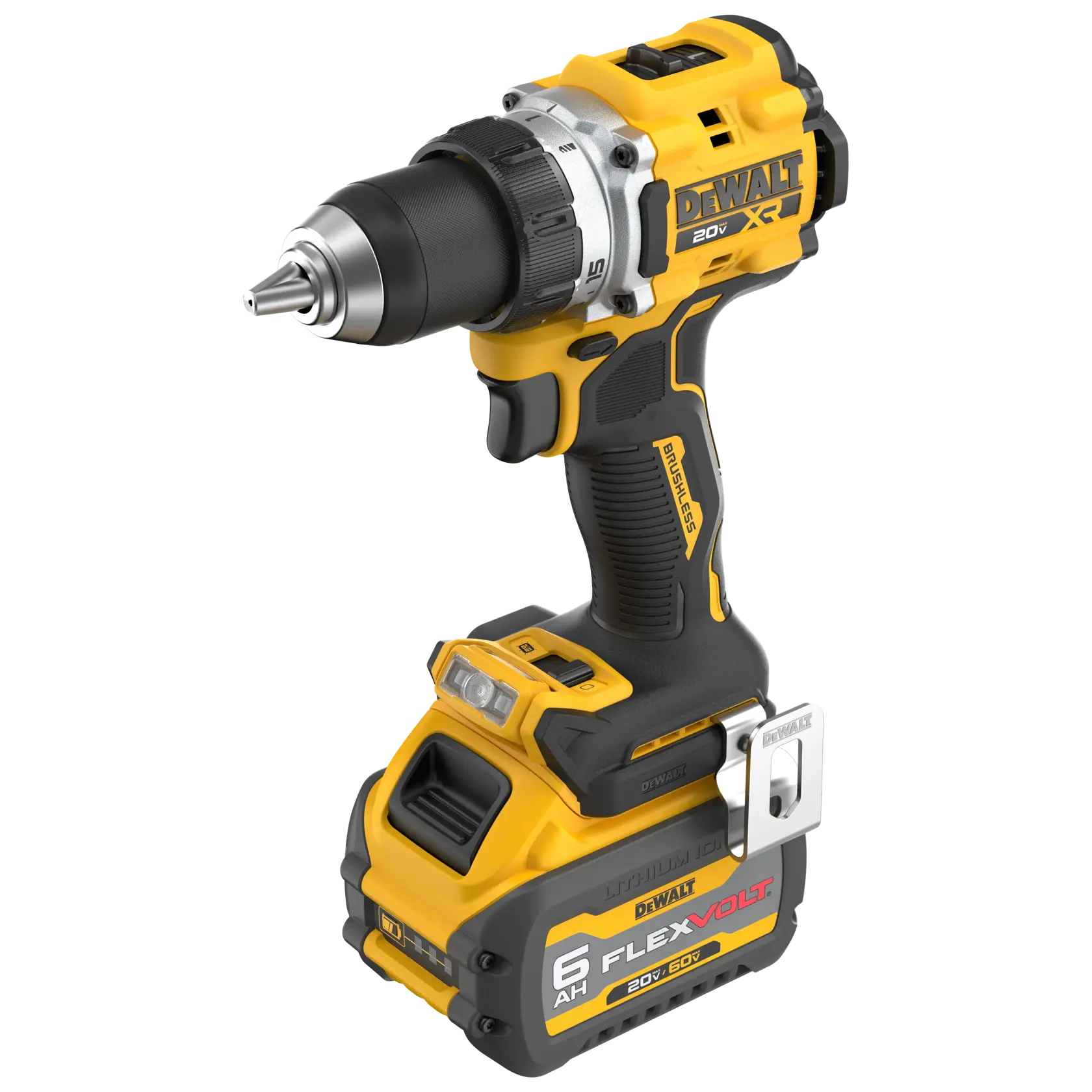 DEWALT® 20V MAX* XR® 1/2-in. Drill/Driver Kit With 6AH FLEXVOLT® Battery thumbnail 3