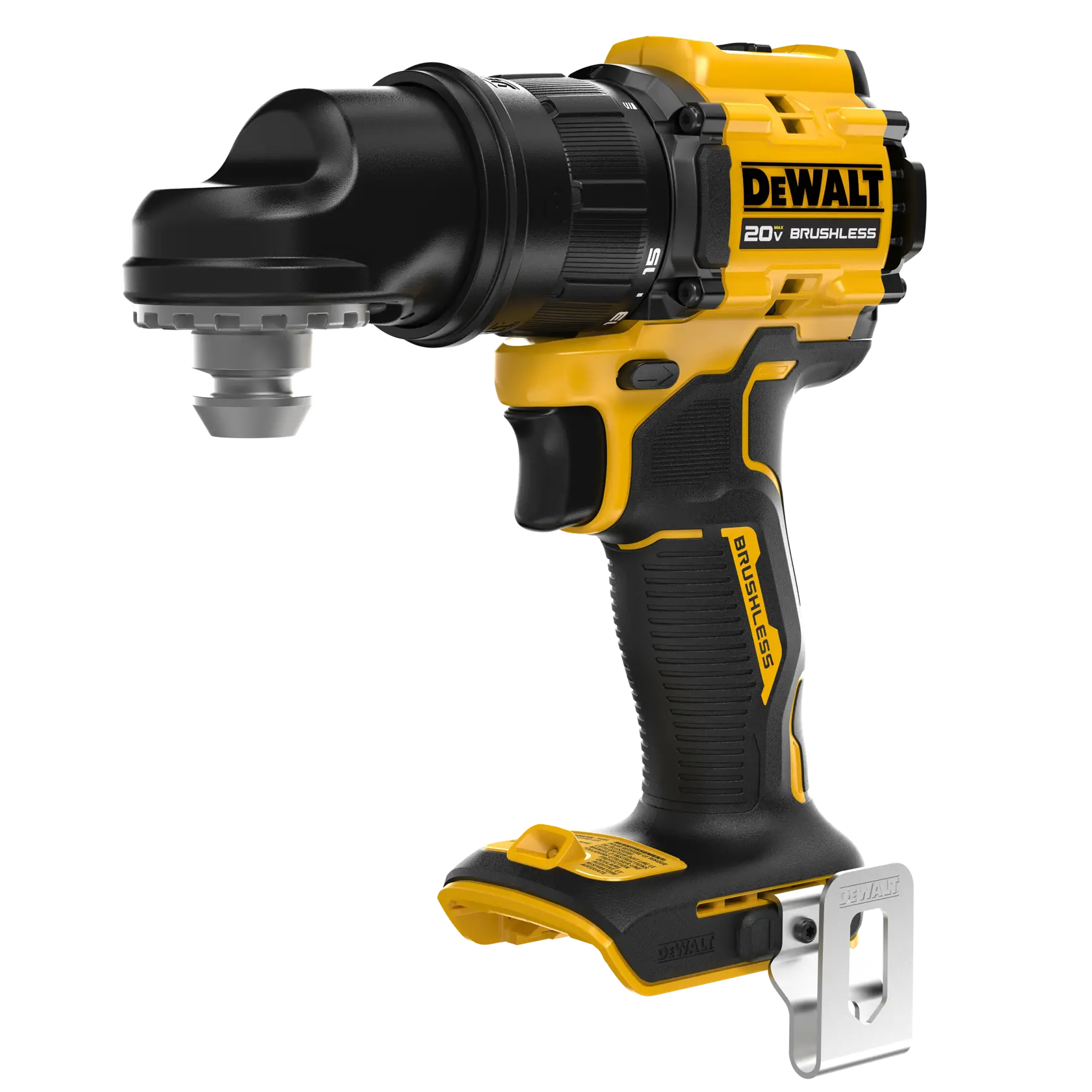 Side angle of the ATOMIC™ 20V MAX* Multi-Head Drill/Driver on white
