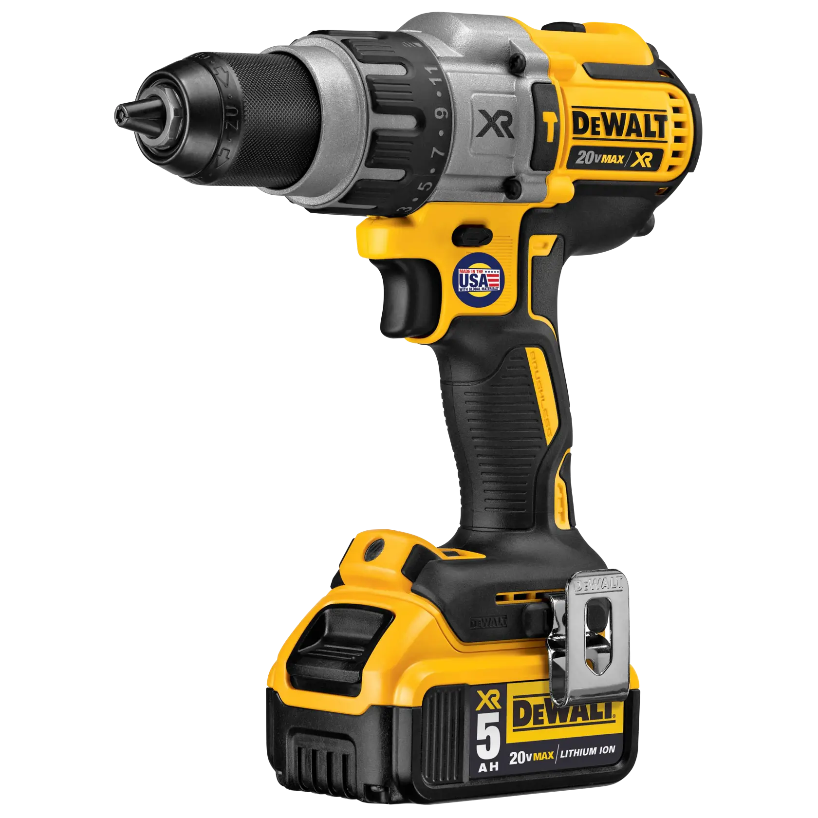 DEWALT® 20V MAX* Brushless Cordless 1/2-in. (13mm) Hammer Drill with (2) 5.0 Ah Batteries and Charger