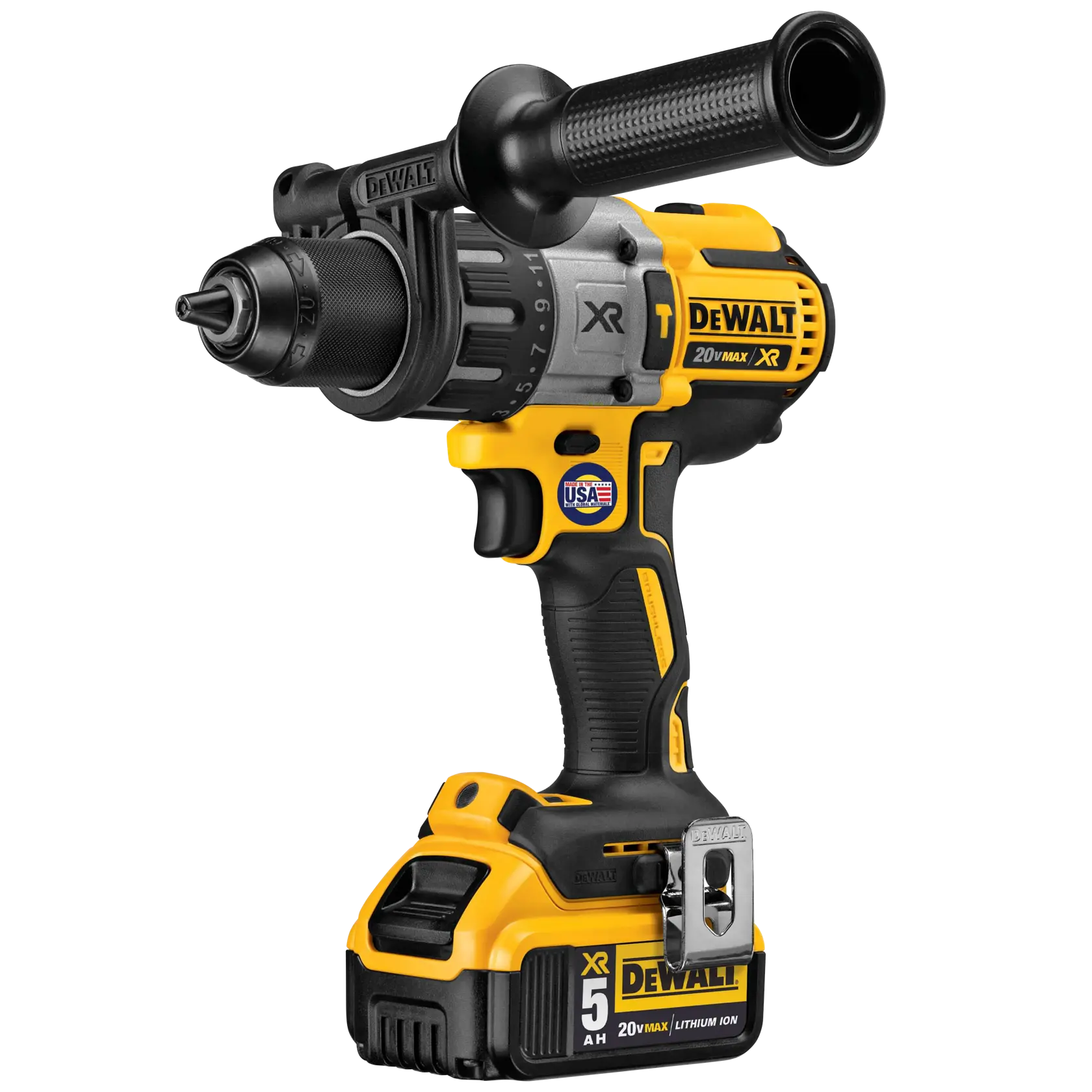 DEWALT® 20V MAX* Brushless Cordless 1/2-in. (13mm) Hammer Drill with (2) 5.0 Ah Batteries and Charger