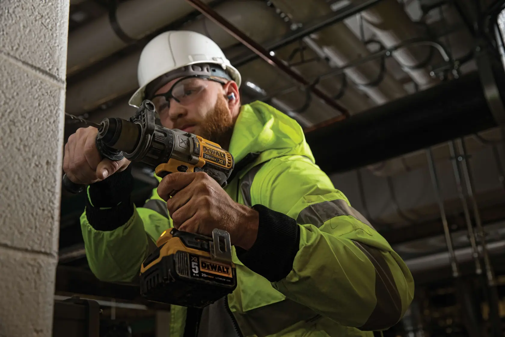 DEWALT® 20V MAX* Brushless Cordless 1/2-in. (13mm) Hammer Drill with (2) 5.0 Ah Batteries and Charger