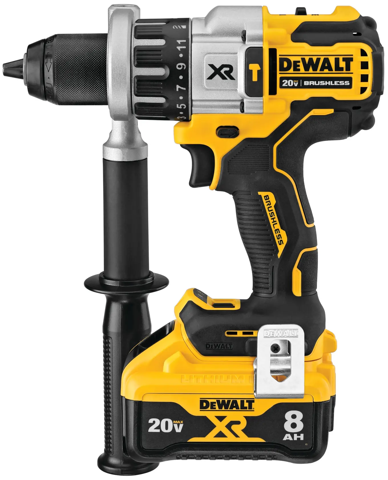 DEWALT 20V MAX* XR® 1/2 in. Brushless Cordless Hammer Drill/Driver with POWER DETECT™ Kit