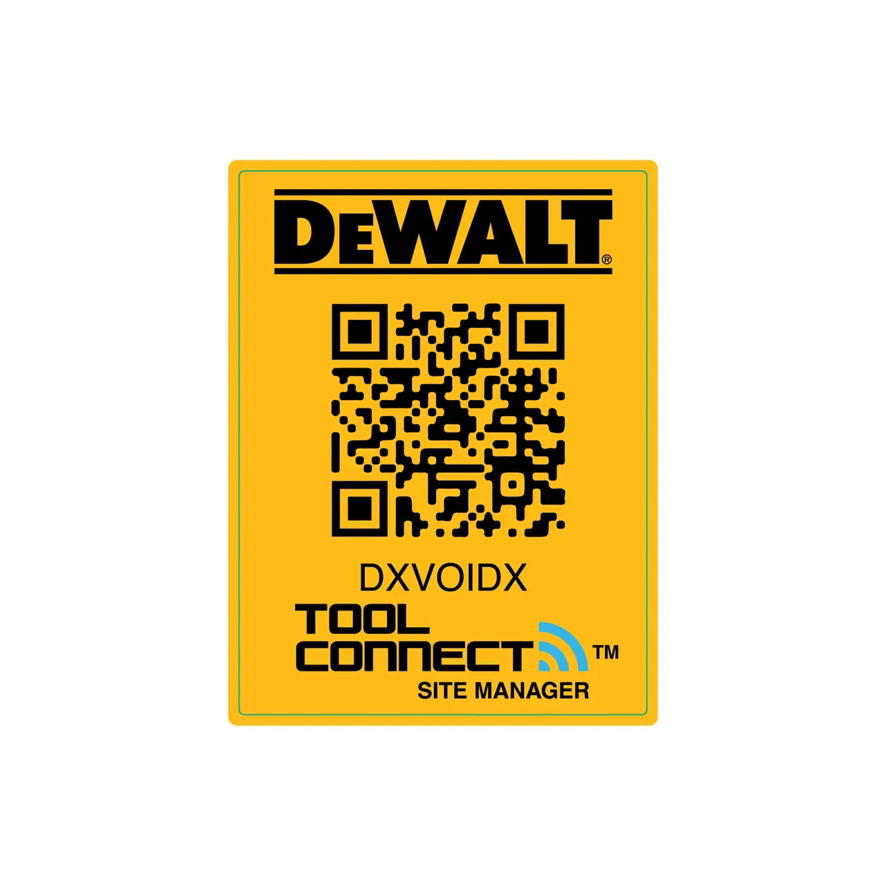 QR Code Adhesive Tag DCE052 (Small)