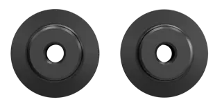 DEWALT 20V MAX XR 1-1/4“ Copper Tubing Cutter replacement blades on white background.