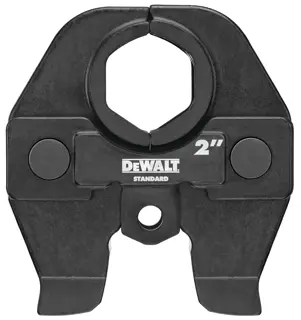 Overhead view of standard press jaws for copper and stainless steel.