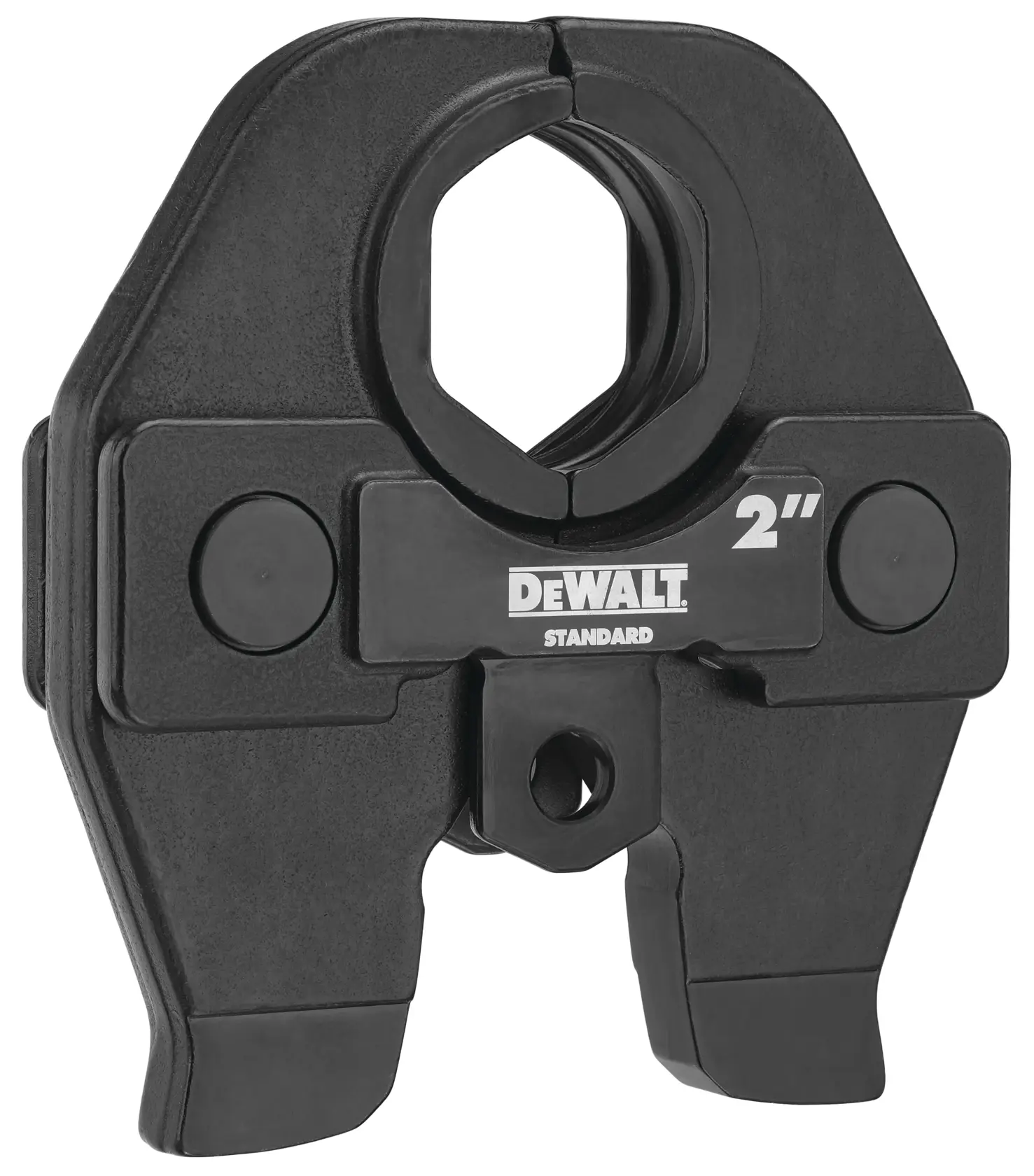 Profile of standard press jaws for copper and stainless steel.