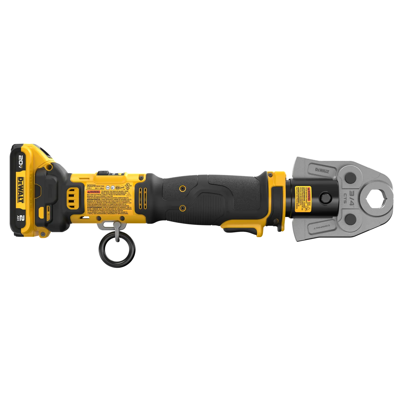 DEWALT® 20V MAX* Compact Press Tool Kit with CTS Jaws thumbnail 4