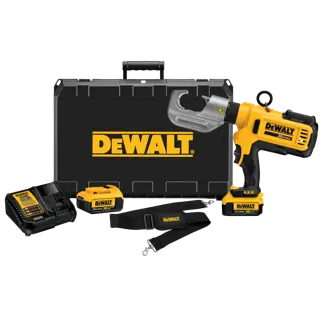 DEWALT® 20V MAX* Cordless Died Cable Crimping Tool with (4) 5.0 Ah Batteries and Charger