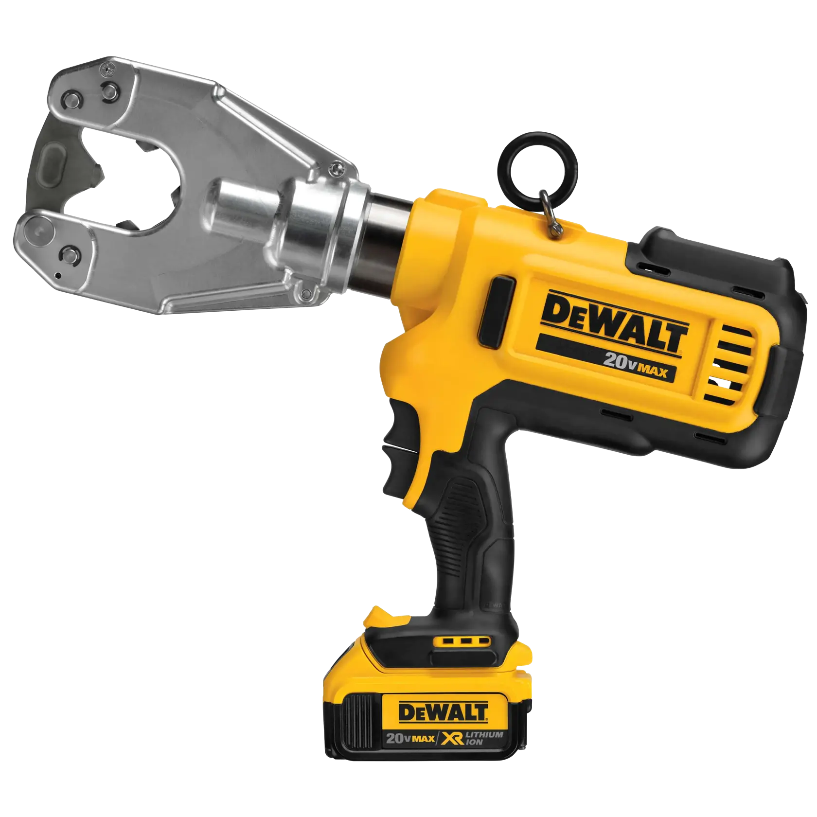 DEWALT® 20V MAX* Cordless Dieless Cable Crimping Tool with (4) 5.0 Ah Batteries and Charger