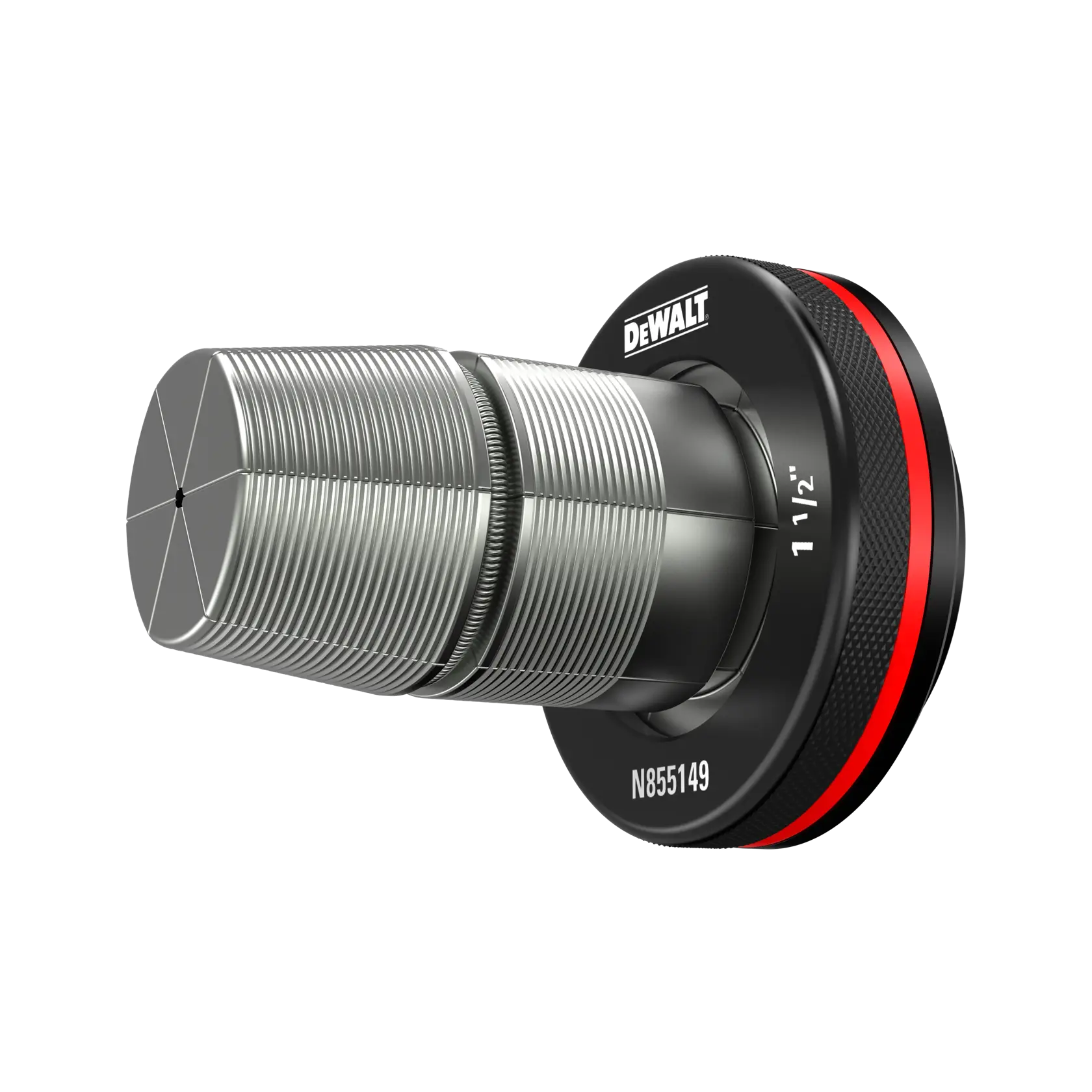 DEWALT 1-1/2“ Expansion Head viewed from 3/4“ angle showing the front