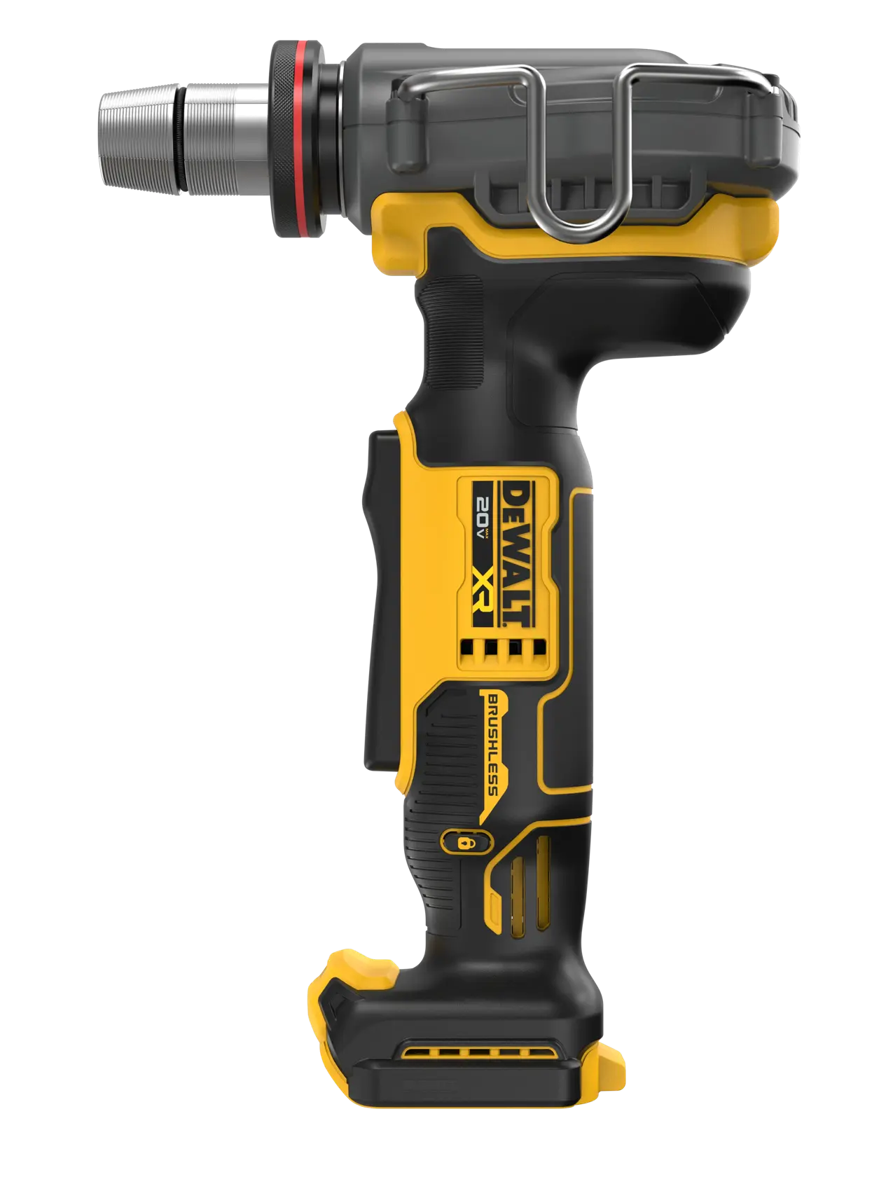 DEWALT 20V MAX* XR 1-1/2“ PEX Expander viewed straight on