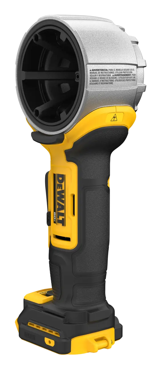 DEWALT Pipe Deburring Tool viewed from the front right side on white background.