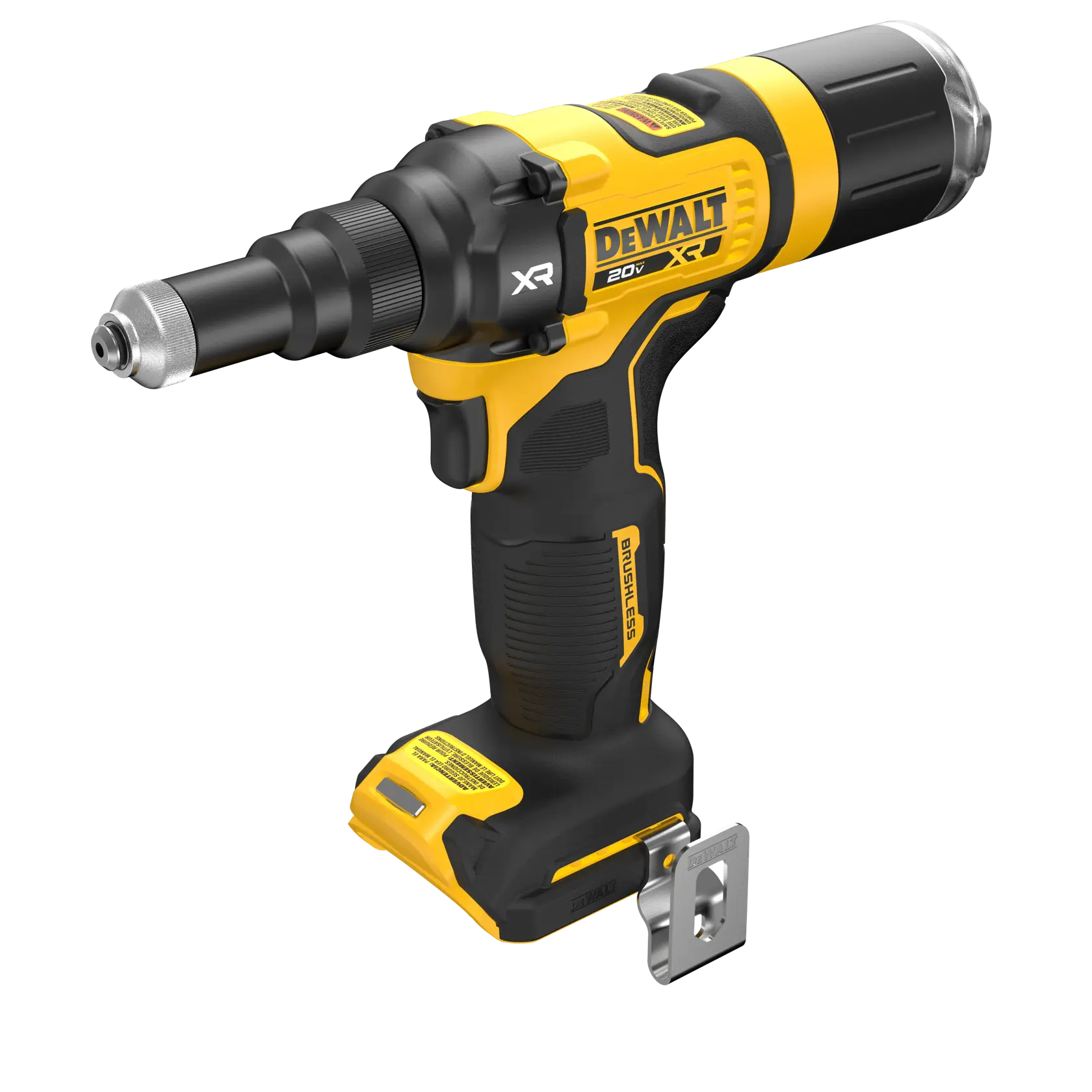DEWALT 20V MAX XR(®) 3/16 inch Rivet Tool top front angled view (tool only)