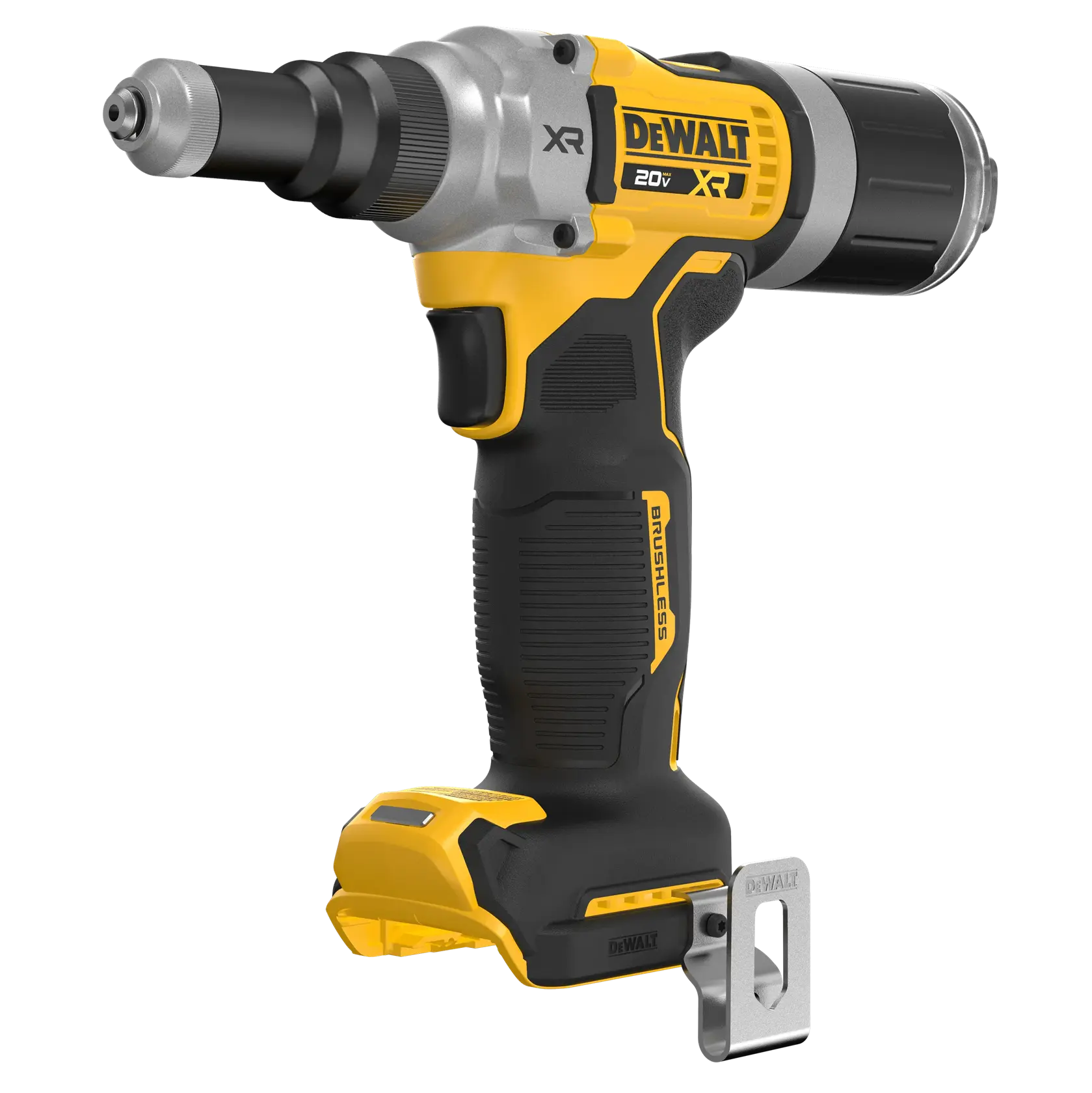 DEWALT 20V MAX XR(®) 1/4 Rivet Tool front angled view (tool only)