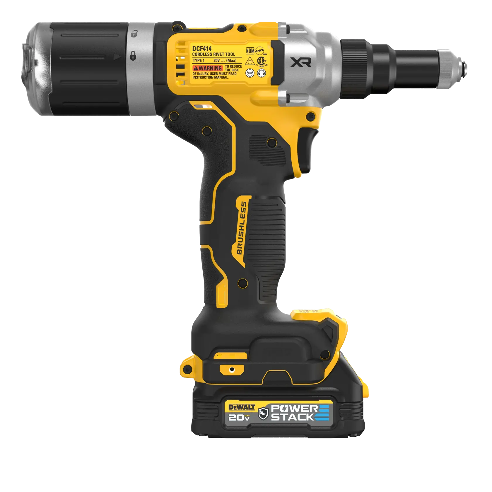 DEWALT® 20V MAX* XR® Brushless Cordless 1/4-in. Rivet Tool Kit thumbnail 4